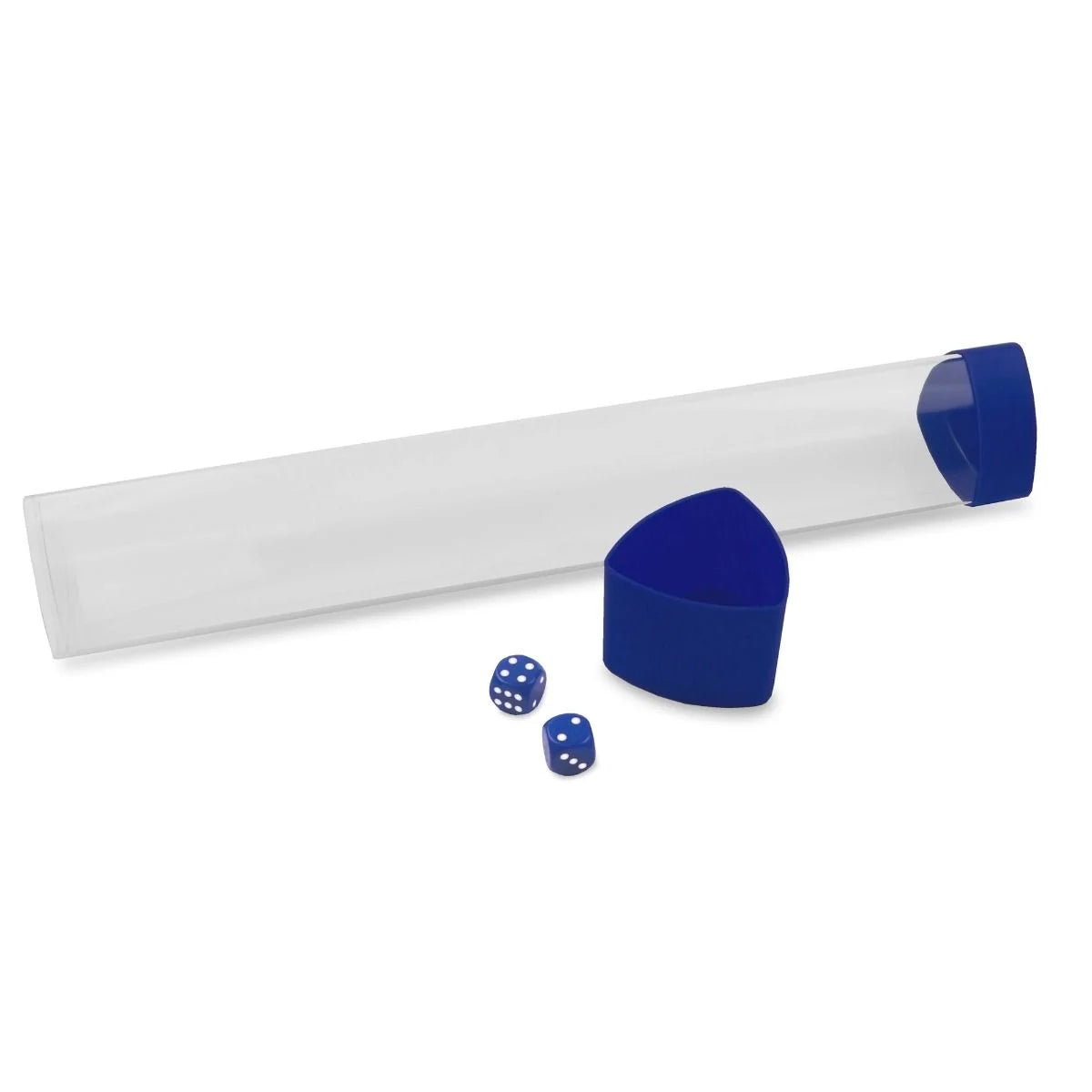 BCW Playmat Tube - Blue W/Dice Holder