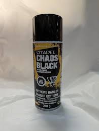 CHAOS BLACK SPRAY PAINT (USA) (6 PACK)