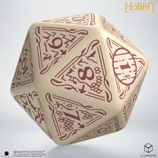 The Hobbit Jumbo Spindown D20 Terra