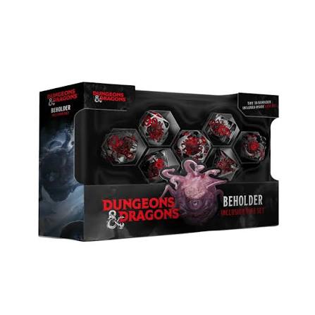 7-Die Set Resin D&D Inclusion: Beholder Dice Set
