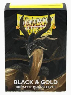 Dragon Shield Matte Dual 100 Black & Gold