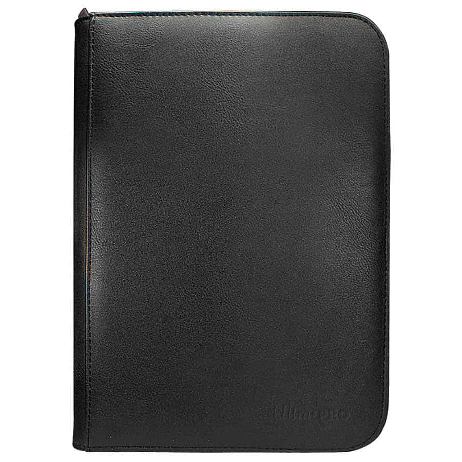 4-POCKET ZIPPERED PRO-BINDER: BLACK